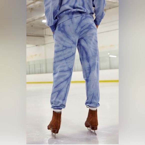 Playboy by Pacsun Blue Tie-Dyed Sweatpants, Size Medium - Picture 2 of 9